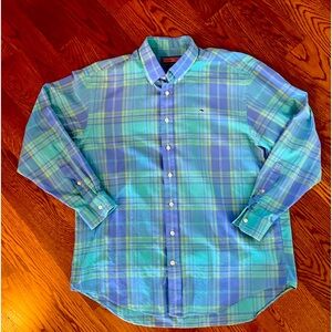 Vineyard Vines L Plaid Whale Shirt